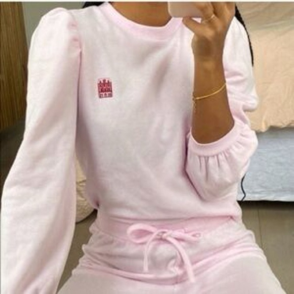 Hill House Home Teddy Sweatshirt and Jogger Set Size Large